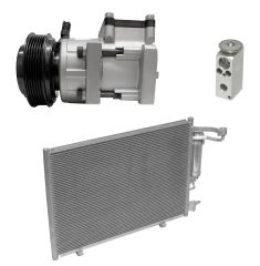 2013 Ford Fiesta SE 1.6L Compressor and Condenser Kit (KT DI97A-N)