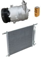2007 Pontiac G3 Base 1.6L Compressor and Condenser Kit (KT EB04A-N)