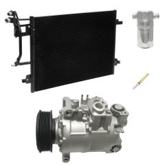 2002 Audi A4 Confort 1.8L Compressor and Condenser Kit (KT EC73A-N)