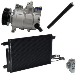 2005 Audi A3 Quattro Base 2.0L Compressor and Condenser Kit (KT FC47A-N)