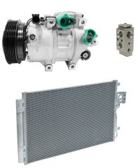 2010 Hyundai Santa Fe GL Sport 3.5L Compressor and Condenser Kit (KT FC52A-N)