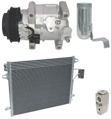 2011 Dodge Grand Caravan SE Canada Value Package 3.6L Compressor and Condenser Kit (KT FC99A)