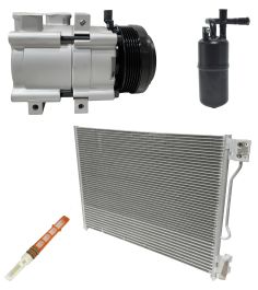 r.family1221　carlsson　他3点 2010 Ford Crown Victoria LX 4.6L Compressor and Condenser Kit (KT
