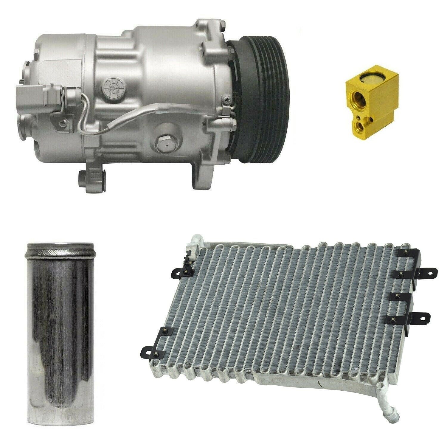 2003 Volkswagen Golf GTI VR6 2.8L Compressor and Condenser Kit (KT