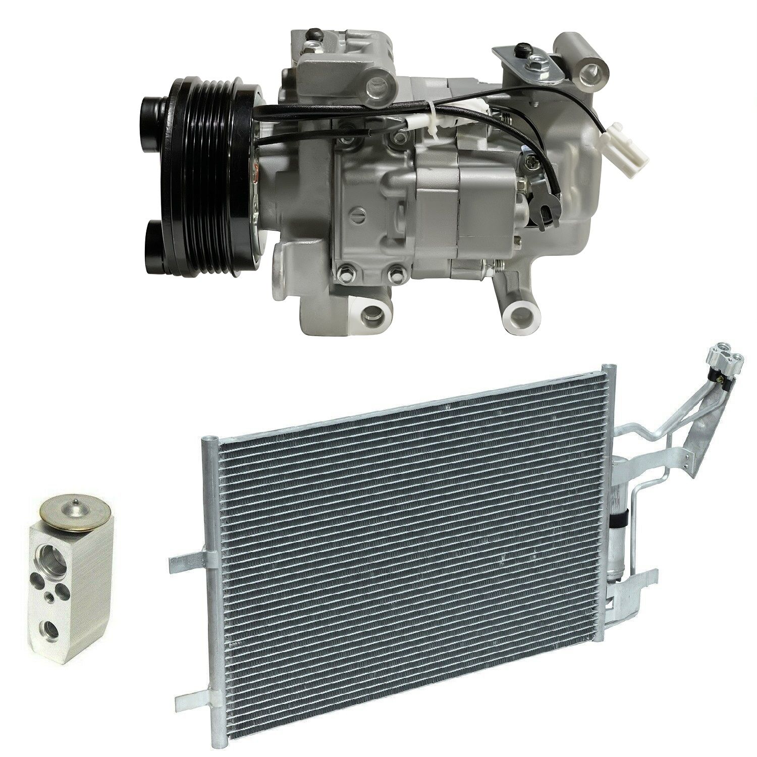 2007 Mazda 3 S 2.3L Compressor and Condenser Kit (KT AC47A-N)