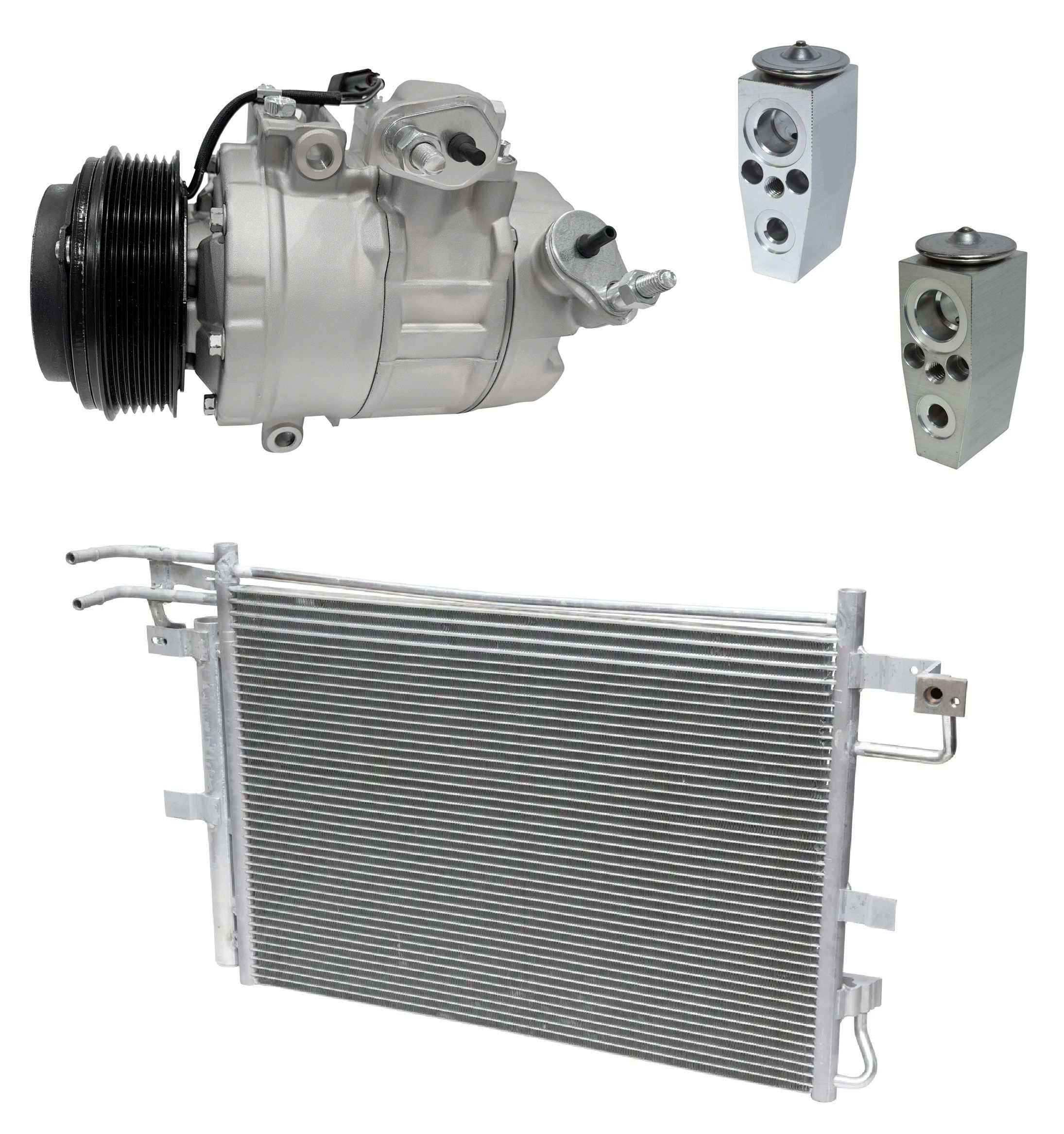 新品 LFACTORY A Plus ユーティリティ ヘッド 24° 2017 Ford Explorer Base 3.5L Compressor and Condenser Kit (KT AD78A-N)