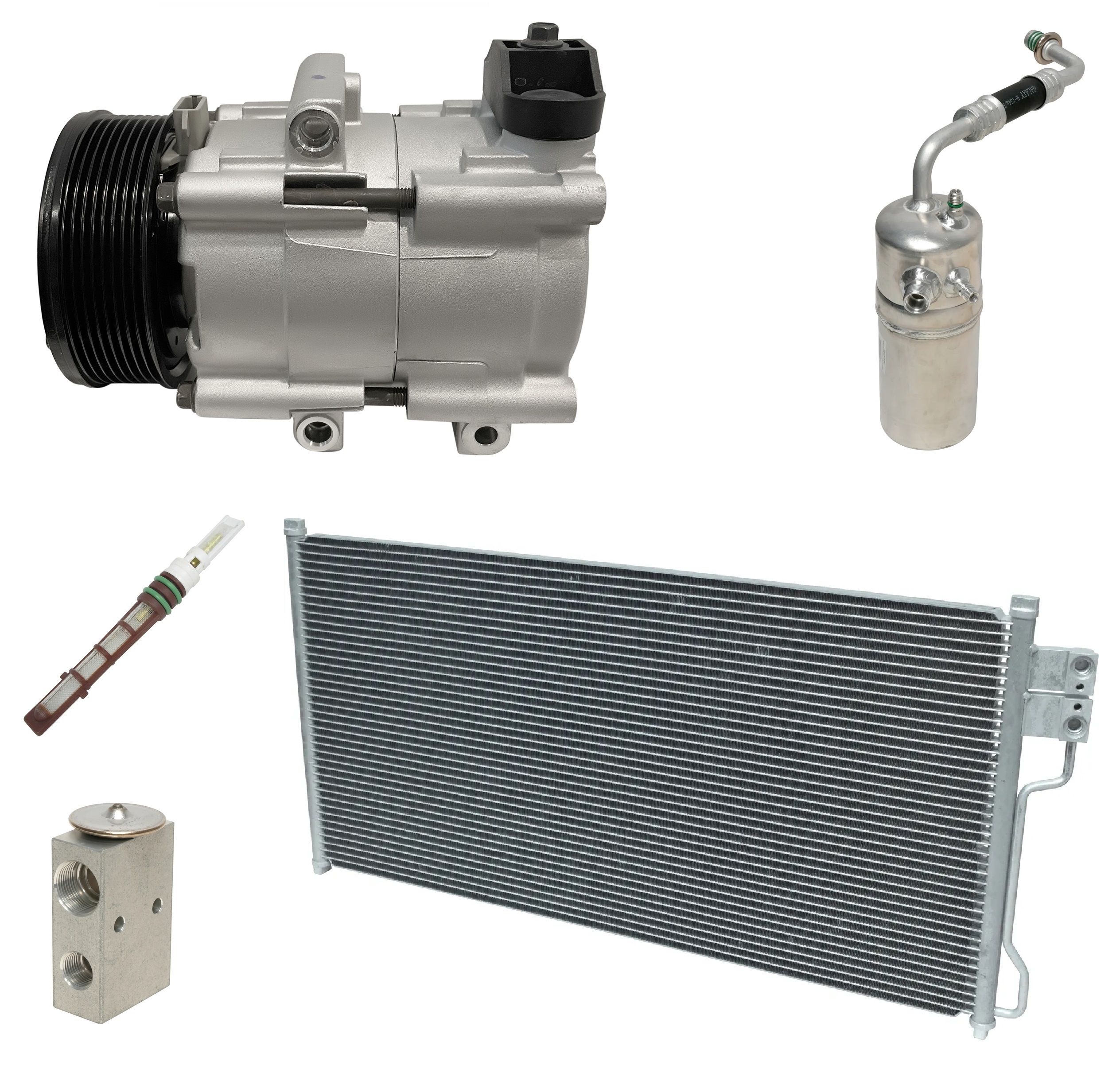 アンエクスプロード 1997 Ford Expedition Eddie Bauer 5.4L Compressor and Condenser Kit
