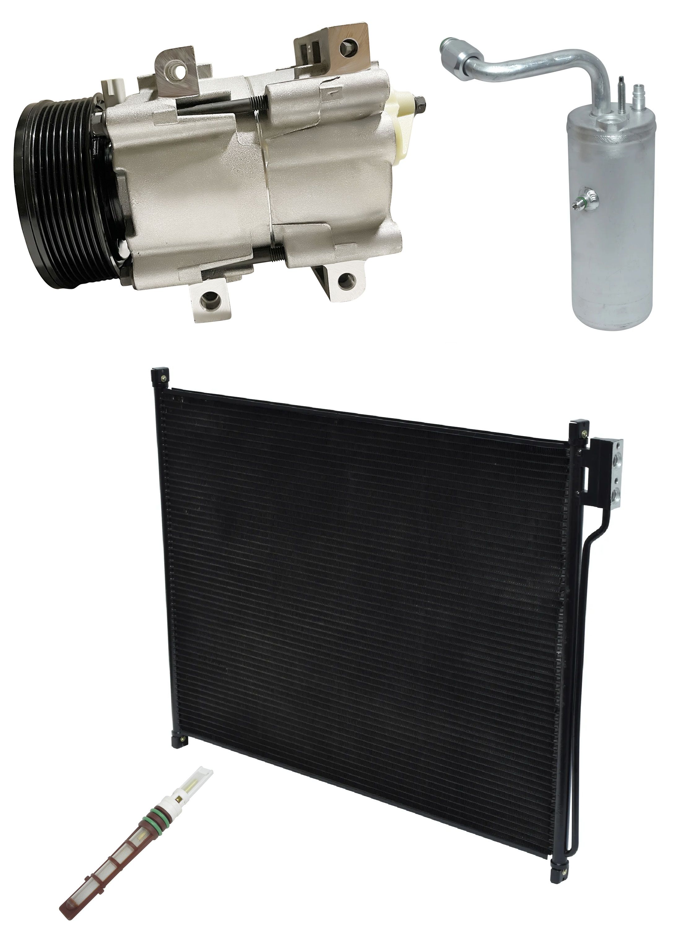 2003 Ford Excursion XLT 7.3L Compressor and Condenser Kit (KT AF65A-N)