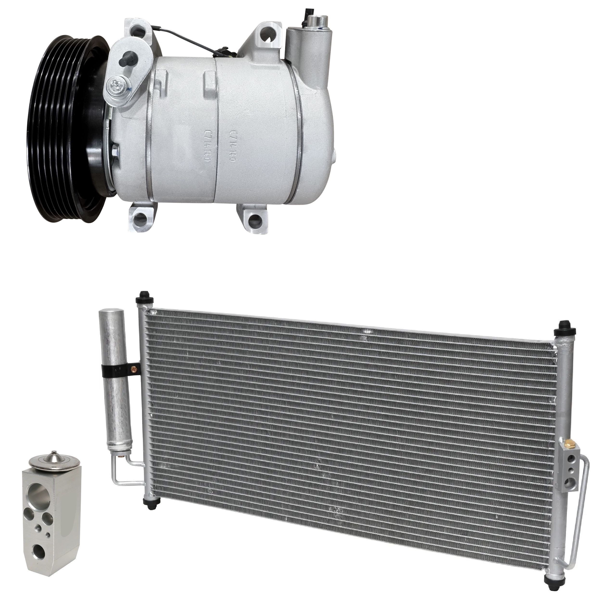 2002 Nissan Sentra XE 1.8L Compressor and Condenser Kit (KT AI28A-N)