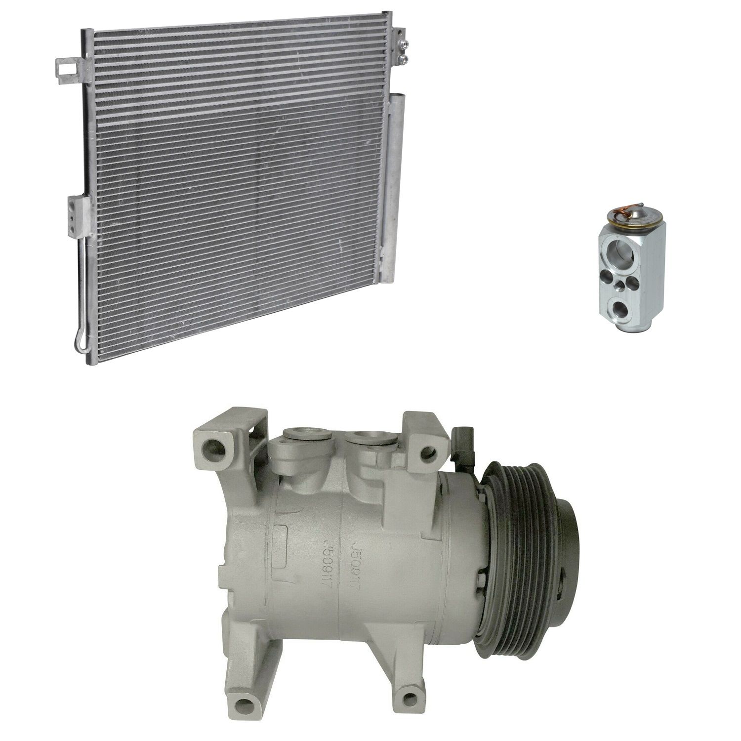 2015 Jeep Grand Cherokee Summit 3.6L Compressor and Condenser Kit
