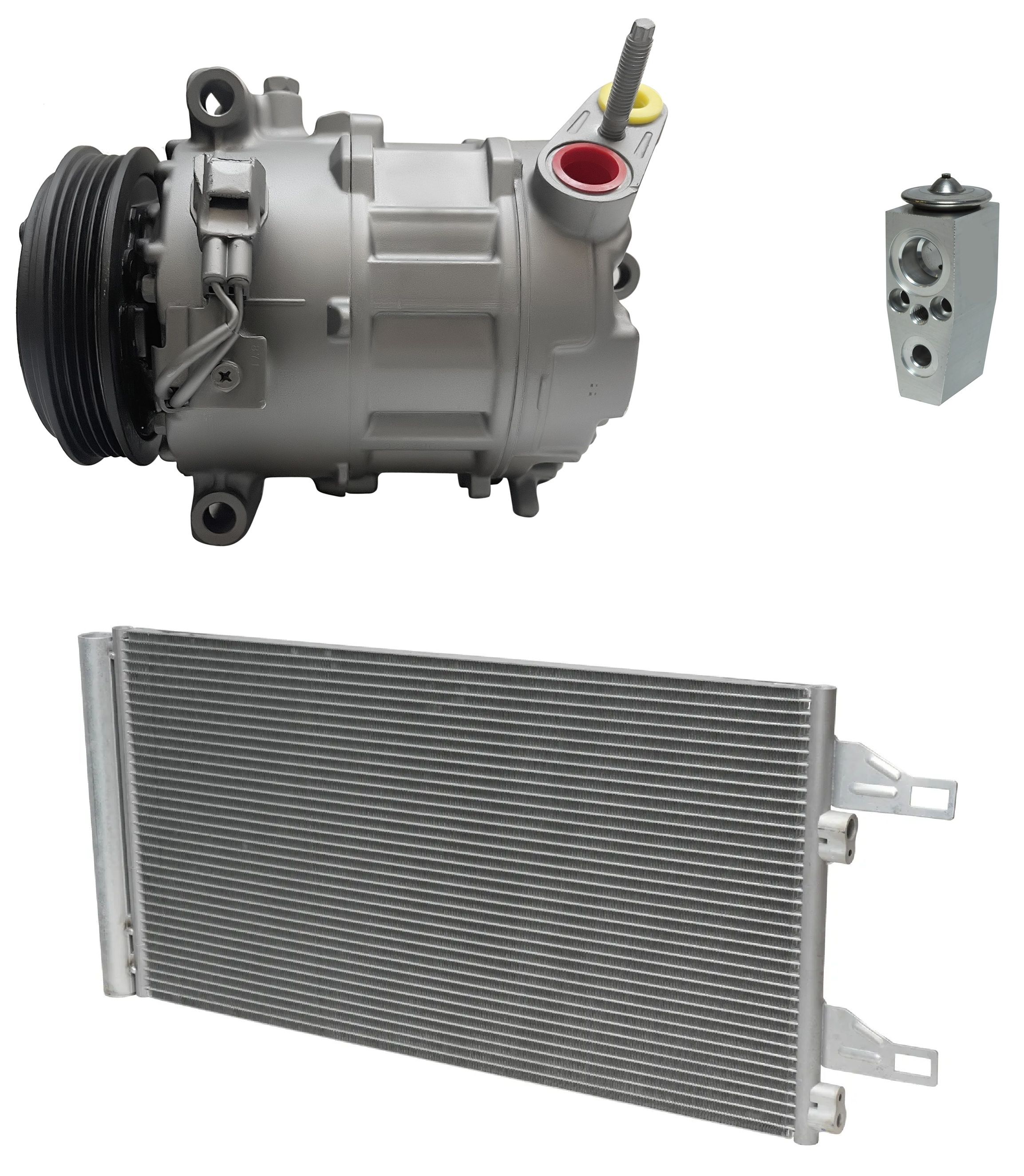コントラスト 2016 Ram ProMaster 2500 Base 3.0L Compressor and Condenser Kit (KT